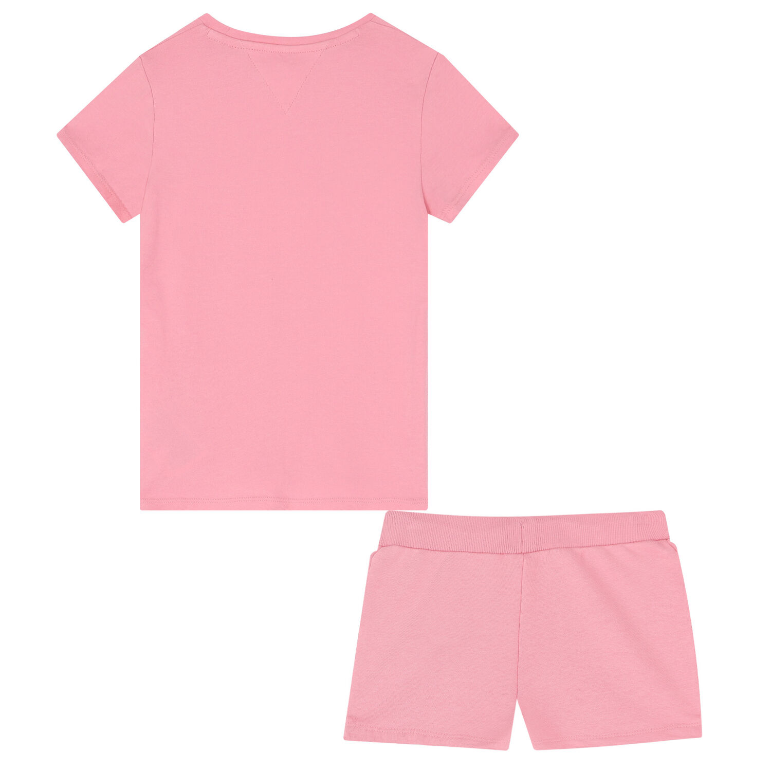 Girls Pink Logo Short Set, 1, hi-res image number null