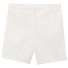 Boys Ivory Chino Shorts, 3, hi-res
