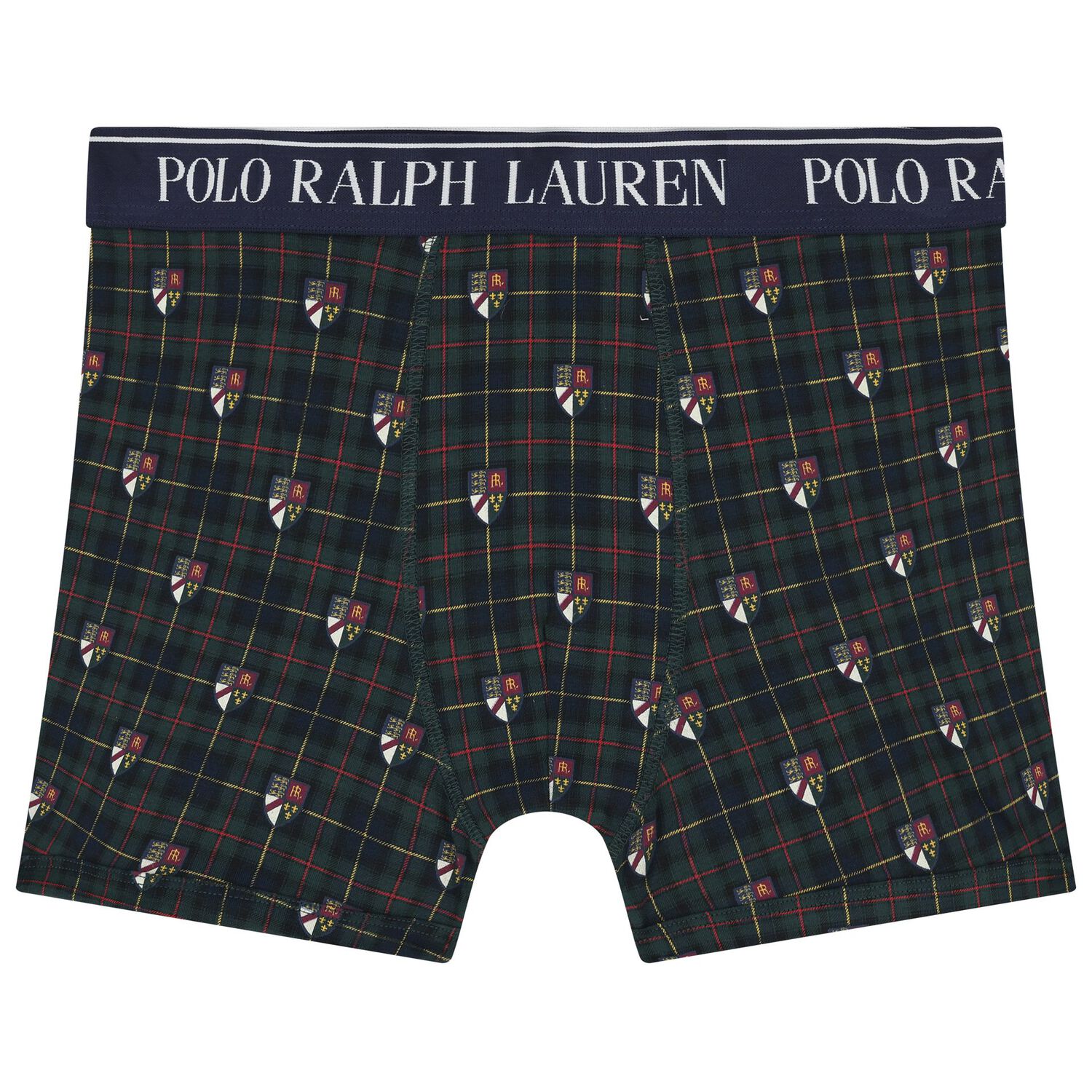 Boys Green & Navy Blue Logo Boxer Shorts ( 3-Pack ), 3, hi-res