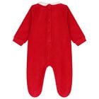 Baby Girls Red Christmas Bunny Babygrow, 1, hi-res