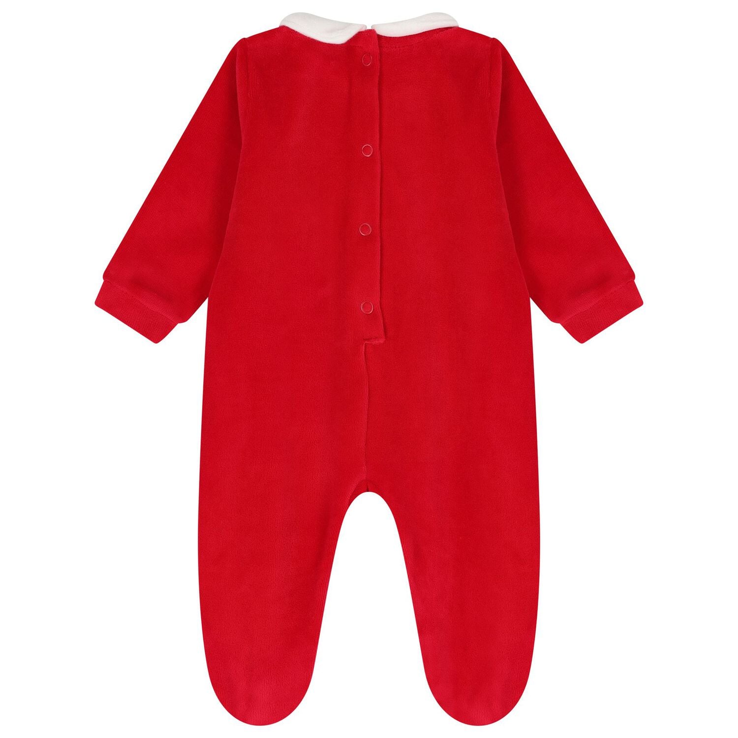 Baby Girls Red Christmas Bunny Babygrow, 1, hi-res