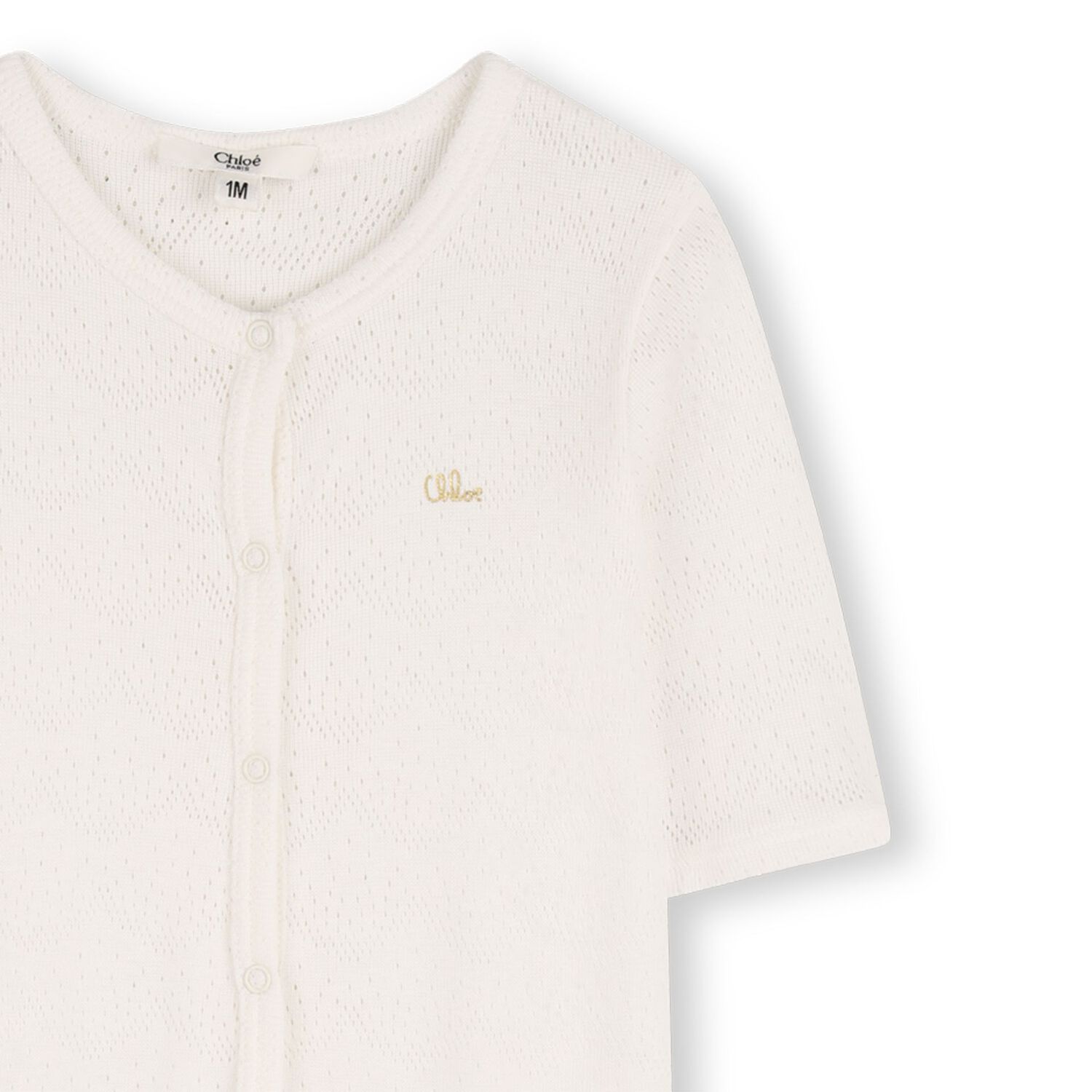 أفرول أطفال بالشعار باللون العاجي للبنات, 1, hi-res