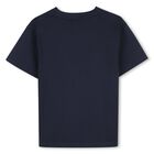 Boys Navy Blue Logo T-Shirt, 3, hi-res