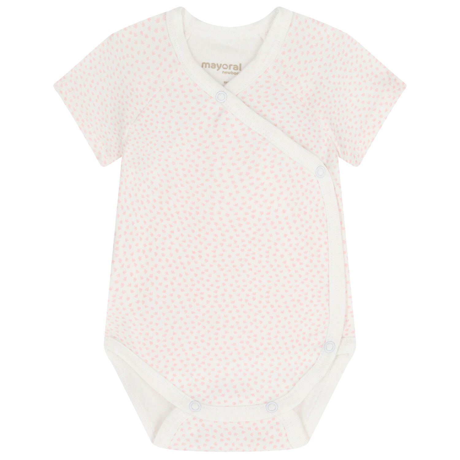 Baby Girls White & Pink Bodysuits ( 2-Pack ), 4, hi-res