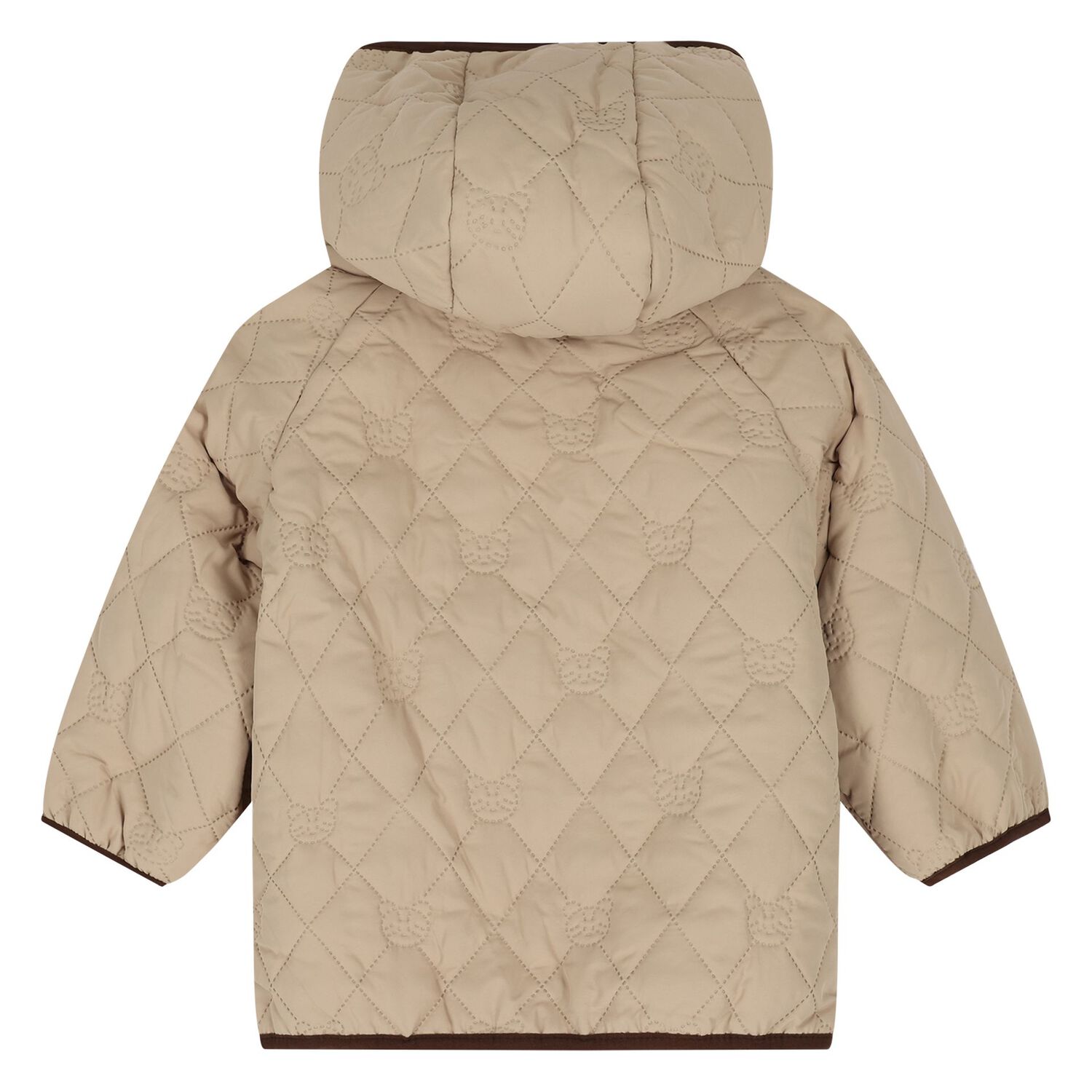 Younger Boys Beige Sherpa Reversible Jacket, 1, hi-res