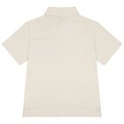 Boys Beige Logo Polo Shirt, 1, hi-res