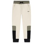 Boys Ivory Logo Joggers, 1, hi-res