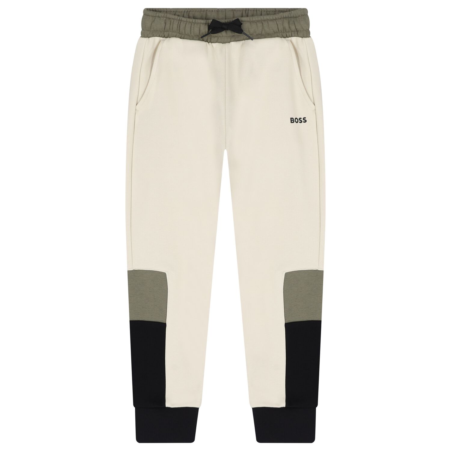 Boys Ivory Logo Joggers, 1, hi-res