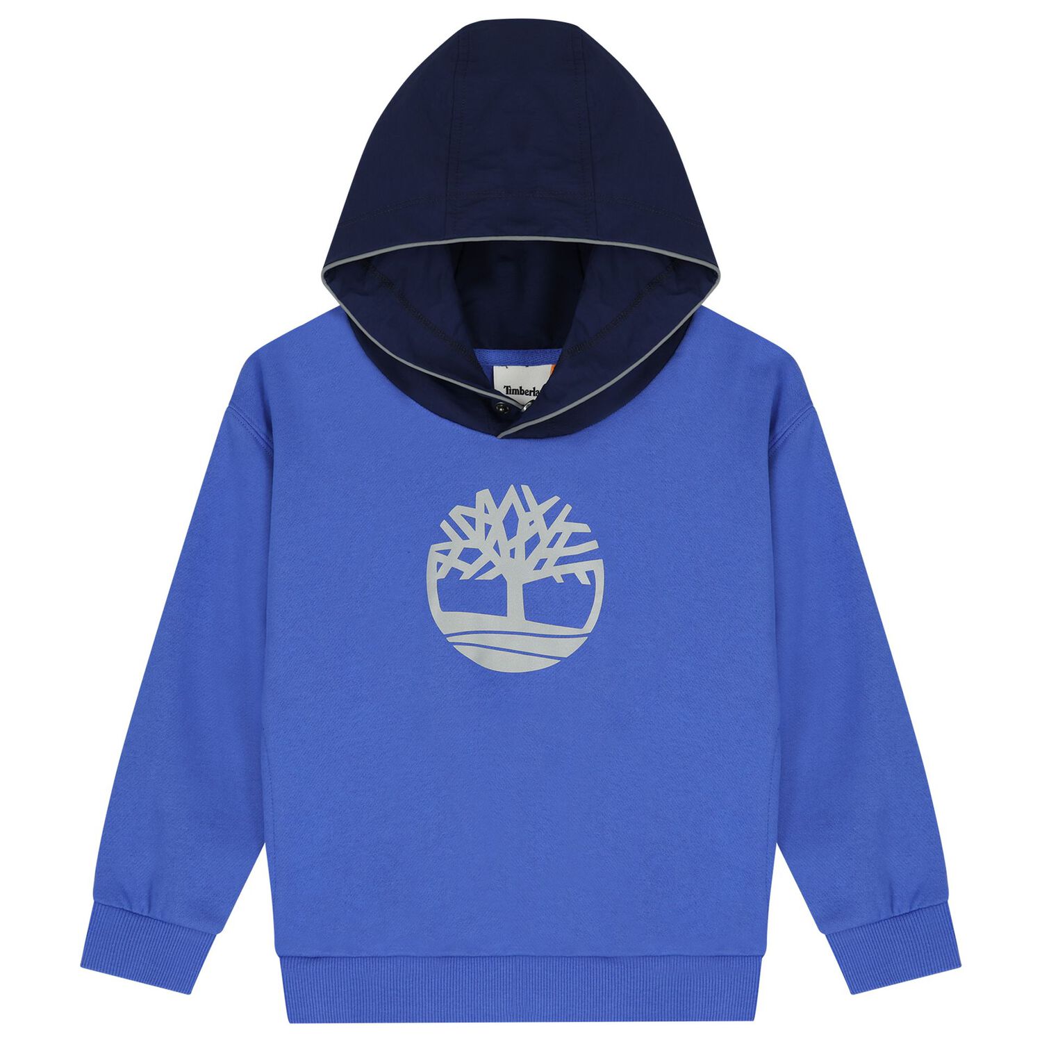 Boys Blue Logo Hooded Top, 1, hi-res