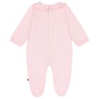 Baby Girls Pink Logo Babygrow, 2, hi-res
