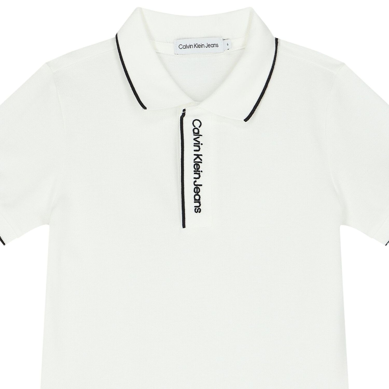 Boys White Logo Polo Shirt, 2, hi-res