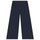 Girls White & Navy Blue Printed Tracksuit ( 3 Piece ), 1, hi-res