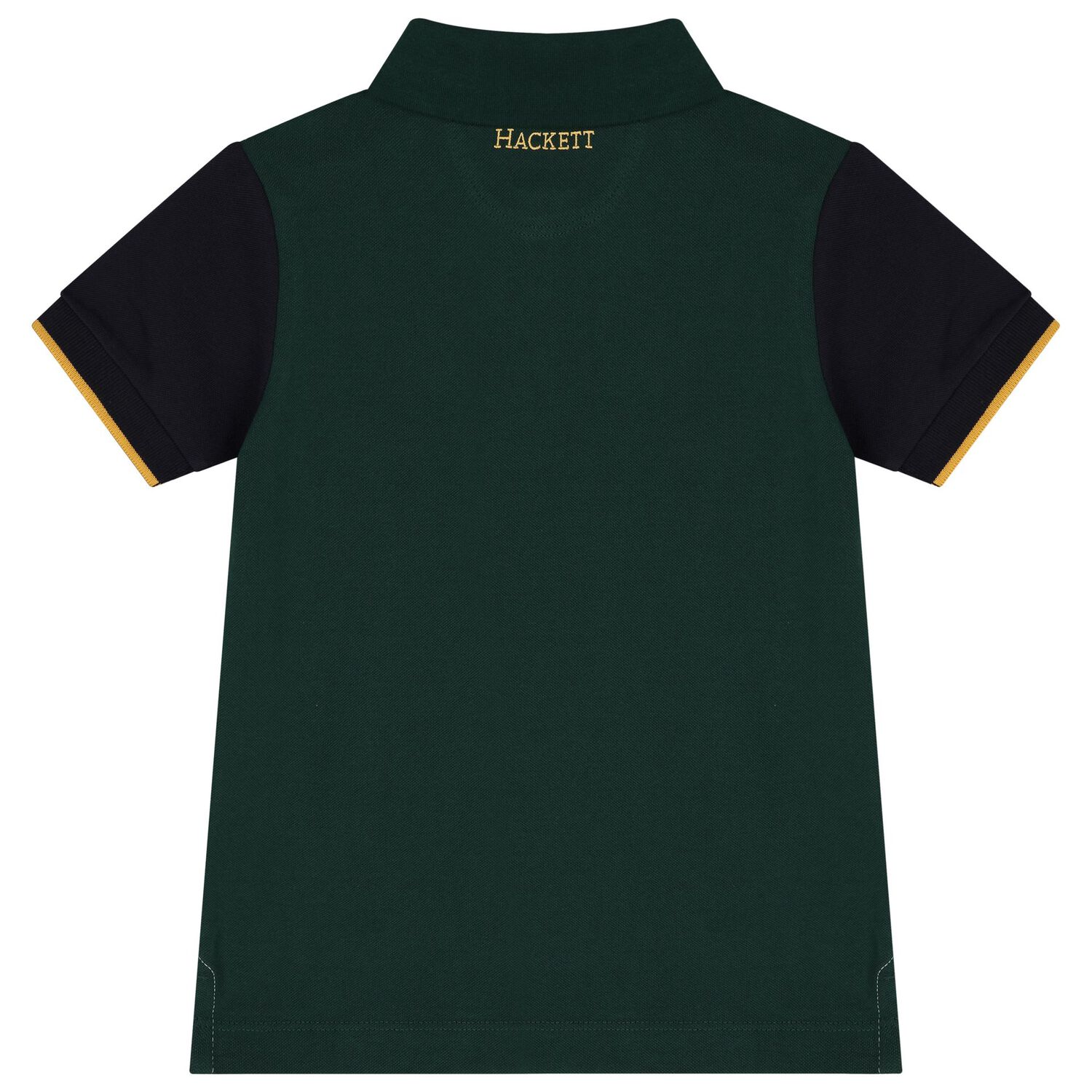 Boys Ivory & Green Logo Polo Shirt, 1, hi-res