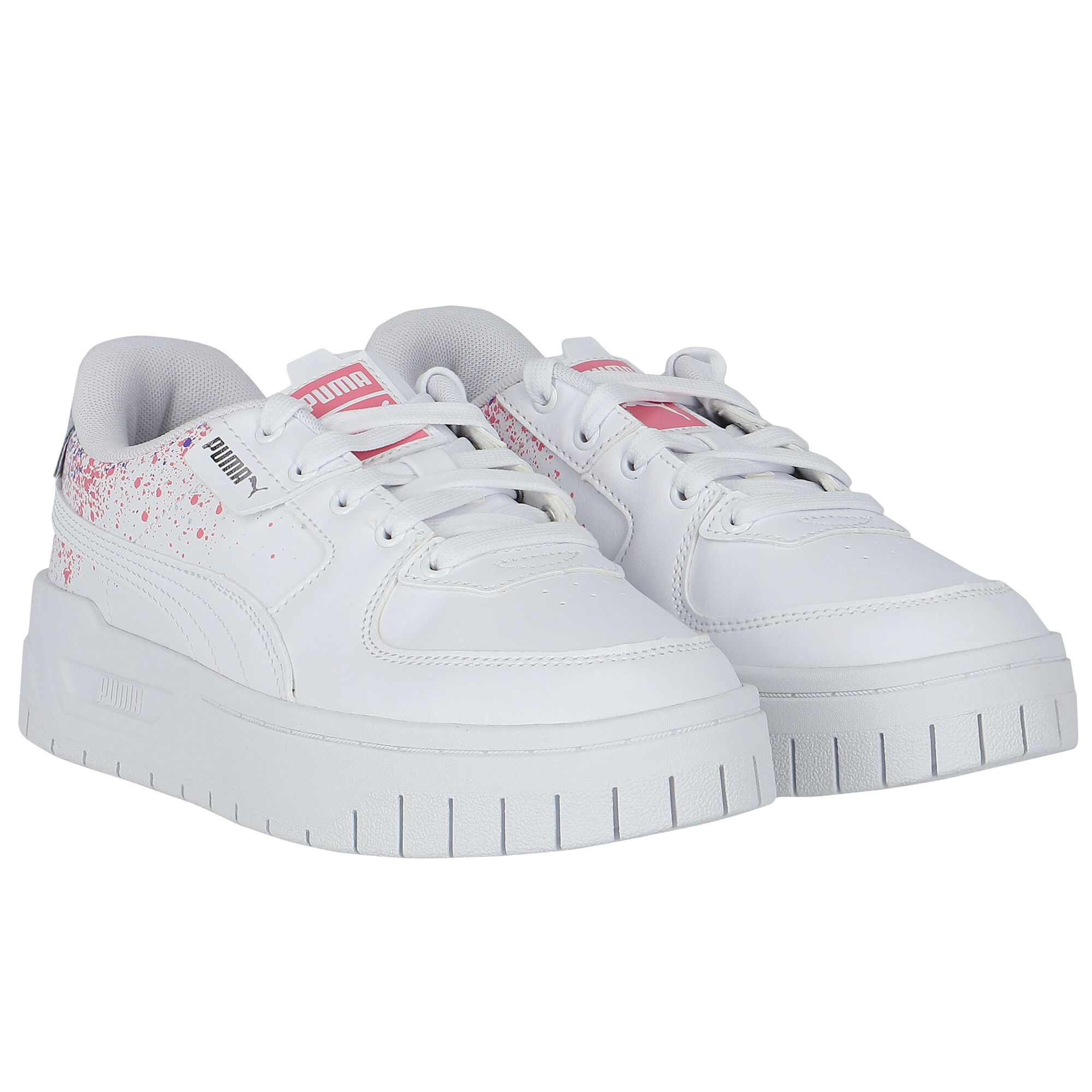 Puma Girls White Cali Trainers Junior Couture