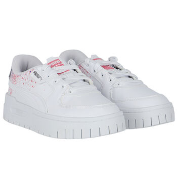 Girls White Cali Trainers