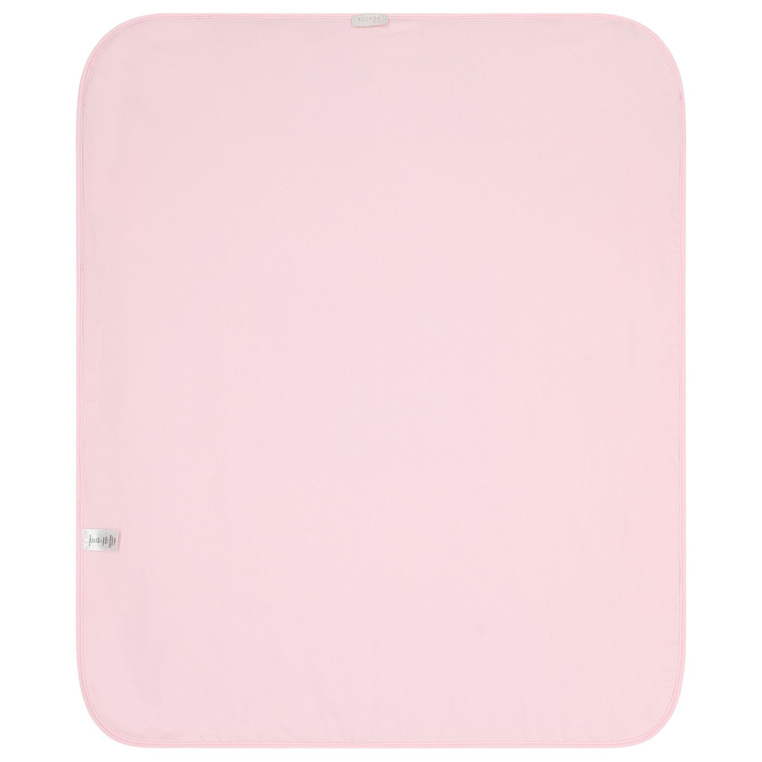 Baby Girls White & Pink Logo Blanket, 2, hi-res
