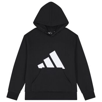 Black Logo Hooded Top