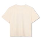 Girls Ivory Boke Flower T-Shirt, 1, hi-res