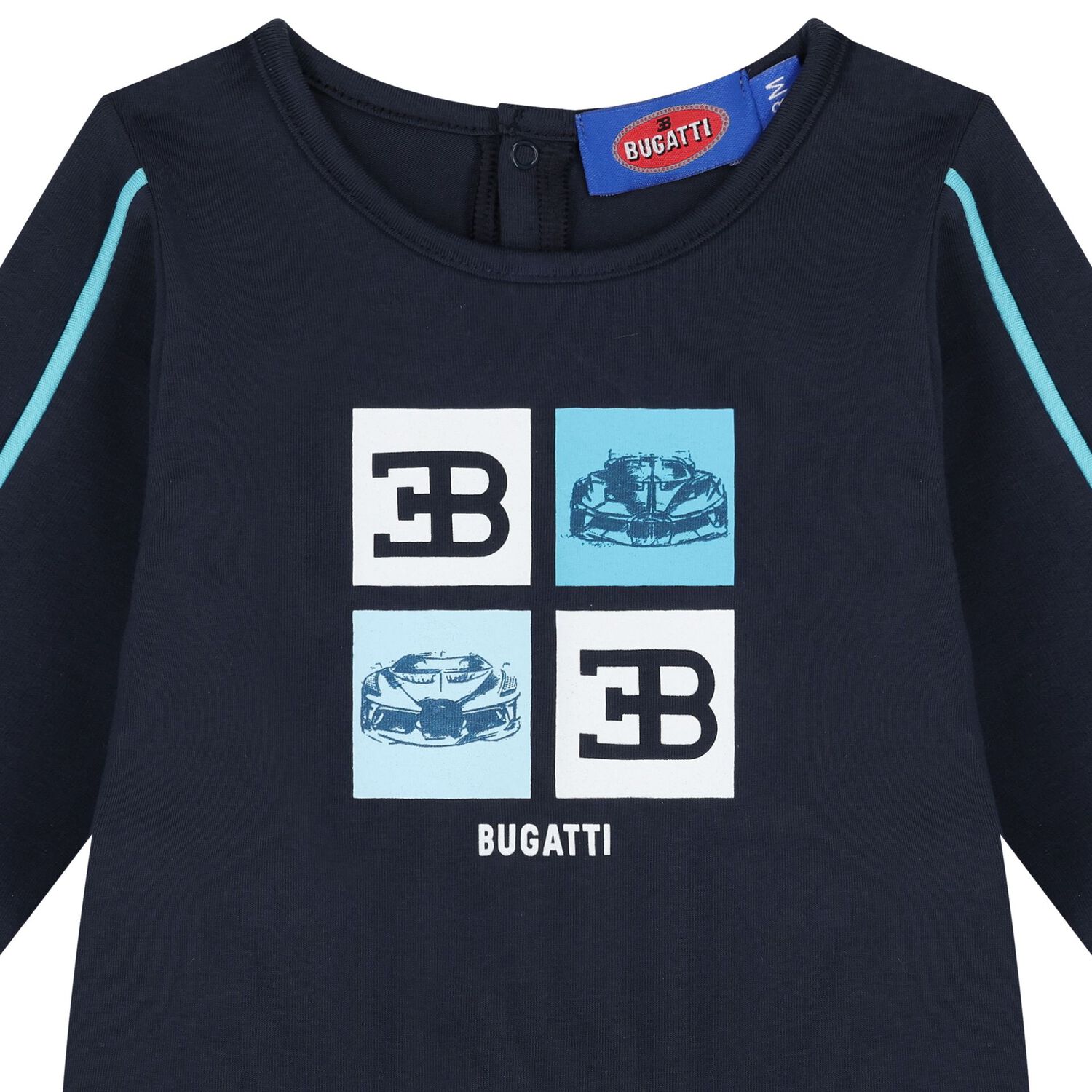 Briggita Luxe Light Blue Babygrow with Bonnet