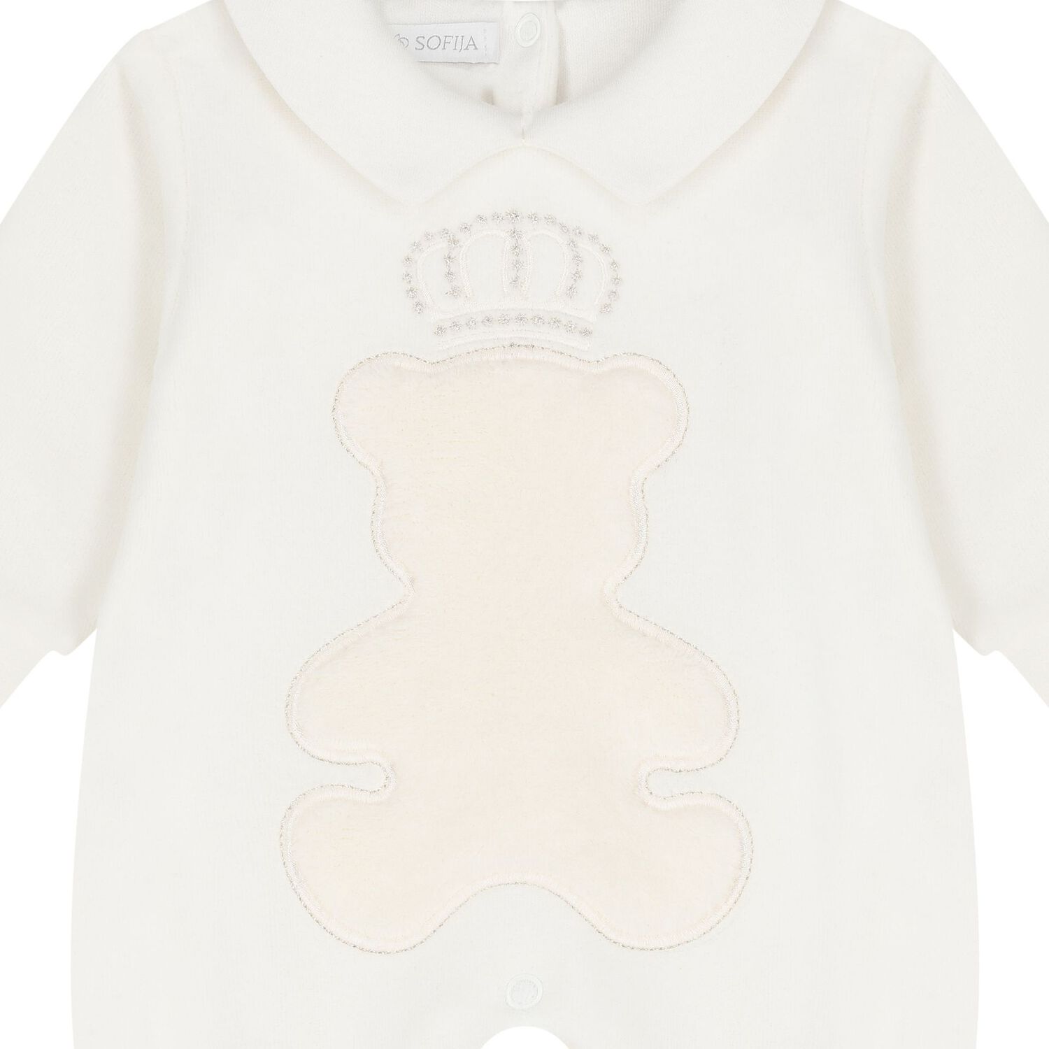 Ivory Teddy Bear Babygrow, 1, hi-res image number null