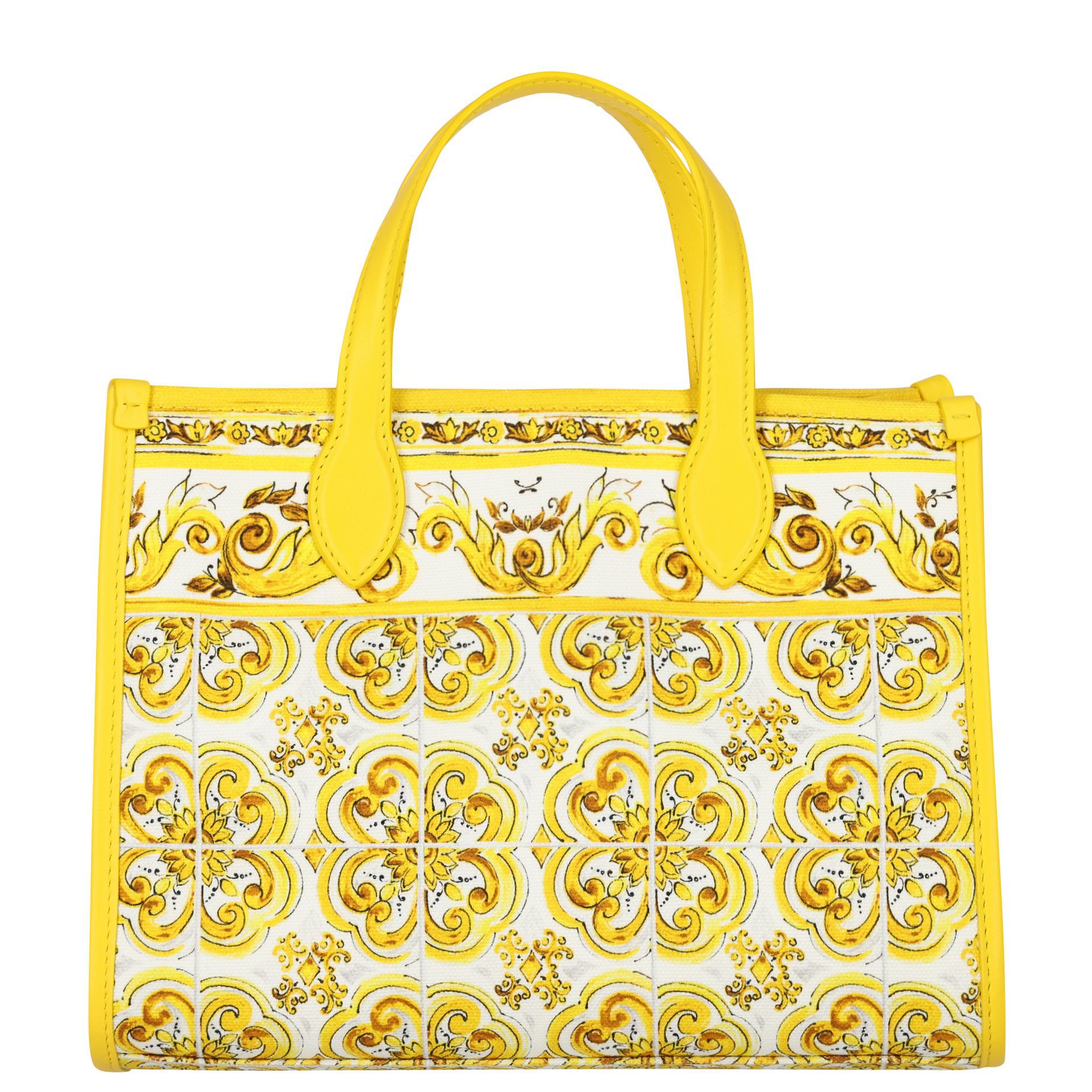 Dolce & Gabbana Girls White & Yellow Majolica Tote Bag