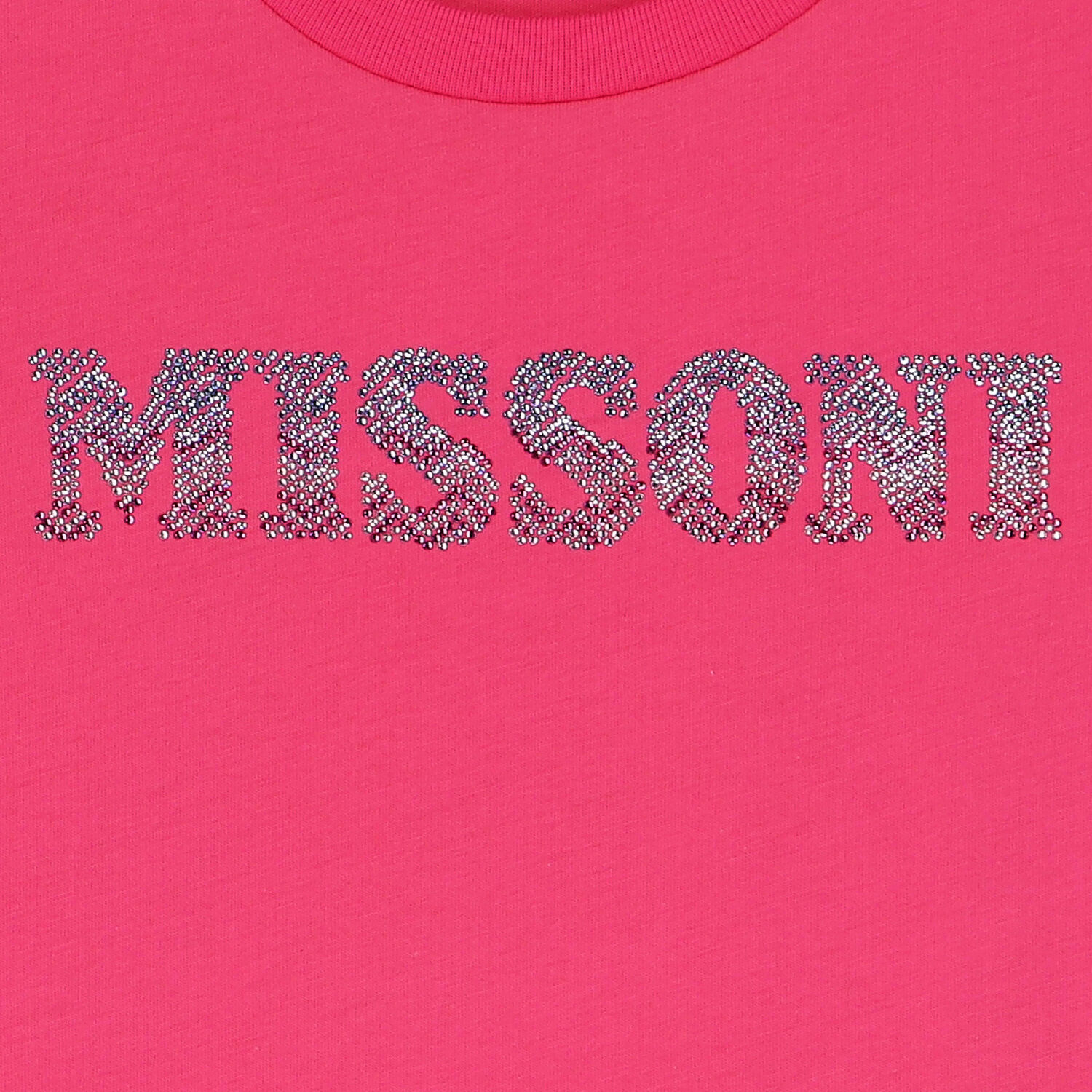 Girls Pink Embellished Logo T-Shirt, 1, hi-res