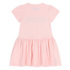 Younger Girls Pink Logo Dress , 1, hi-res