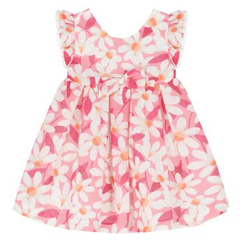Younger Girls Pink Floral Dress