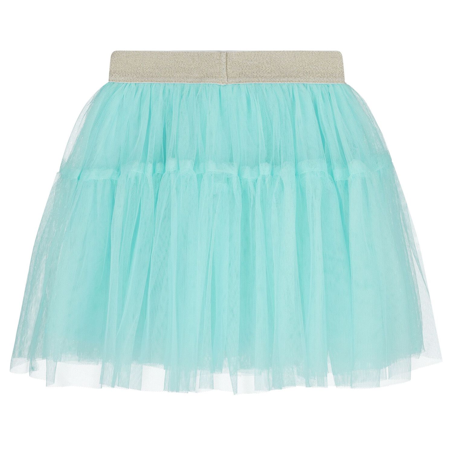 Girls Ivory & Turquoise Blue Tulle Skirt Set, 1, hi-res