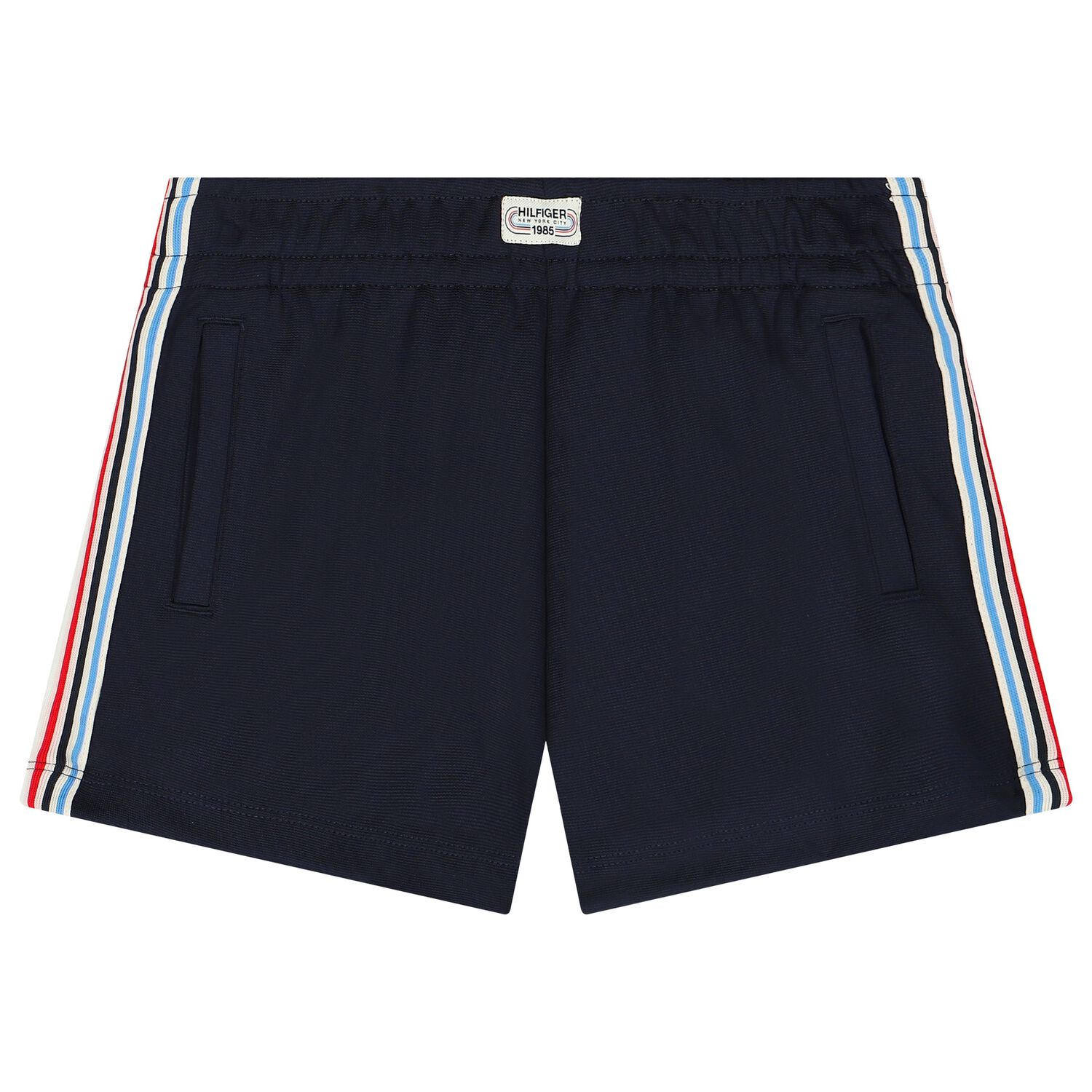 Girls Navy Blue Logo Shorts, 1, hi-res image number null