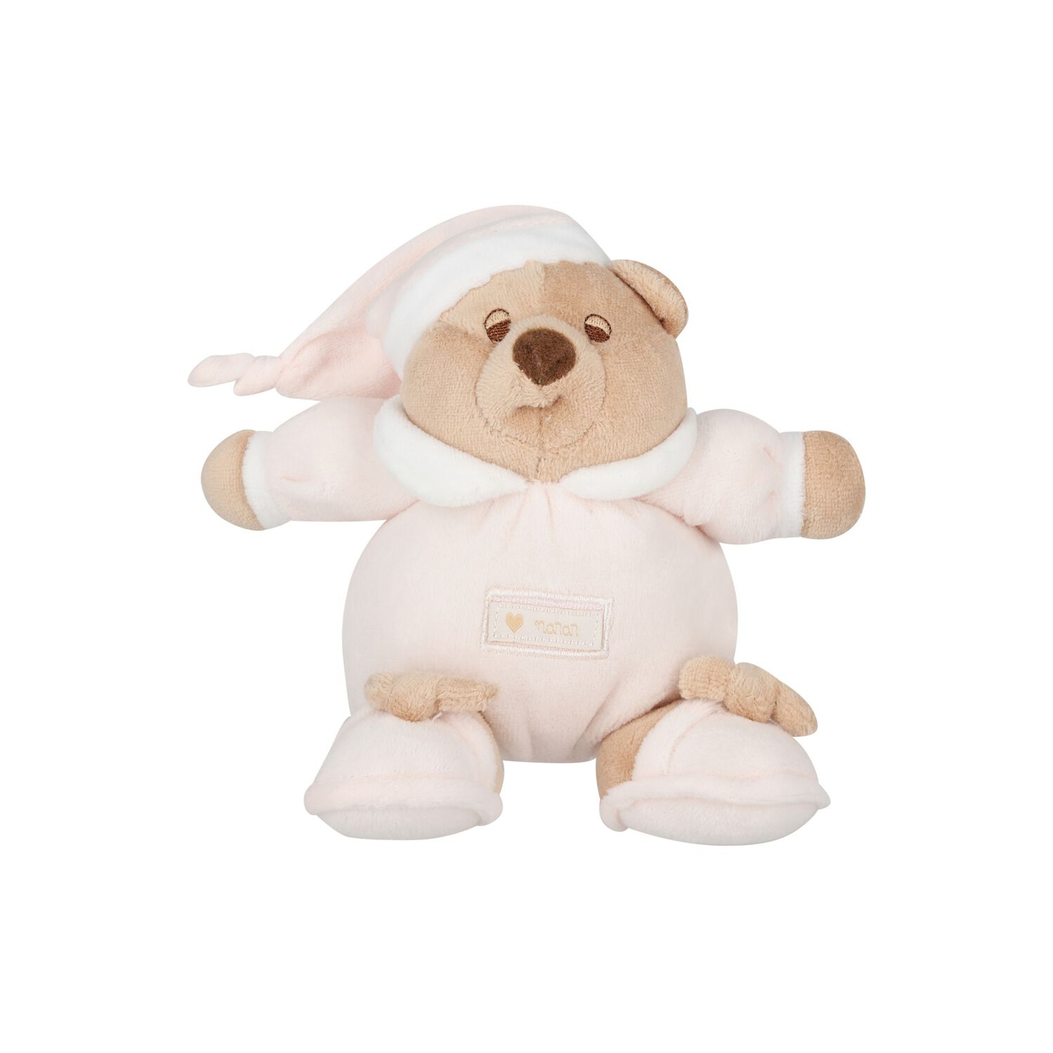 Baby Girls Pink & Beige Teddy Bear ( 13cm ) , 2, hi-res
