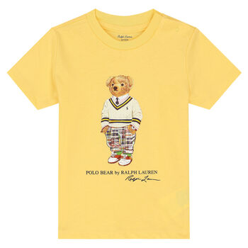 Baby Boys Yellow Polo Bear T-Shirt