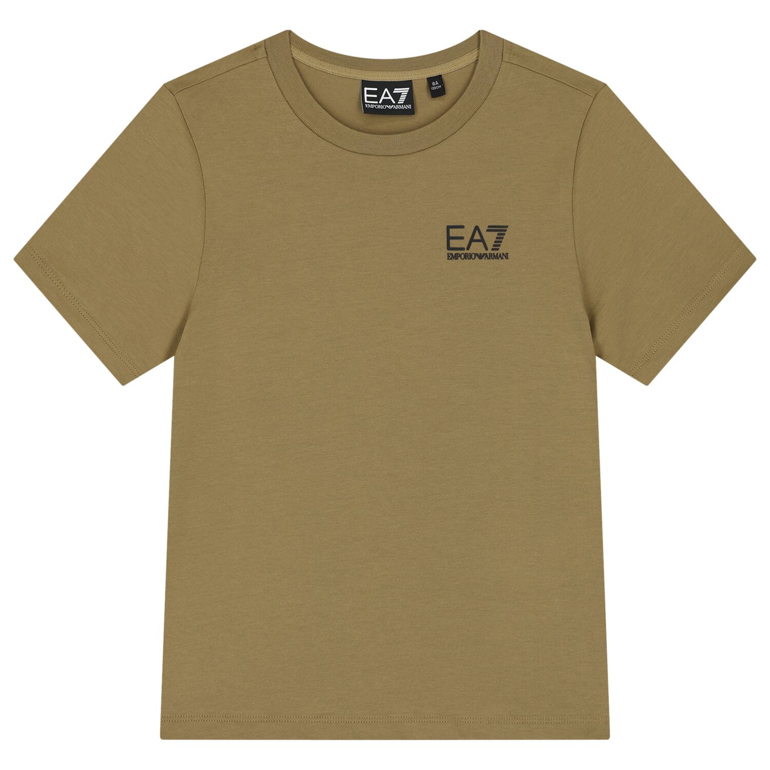 Boys Beige Logo T-Shirt, 14, hi-res