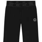 Girls Black Logo Leggings, 2, hi-res