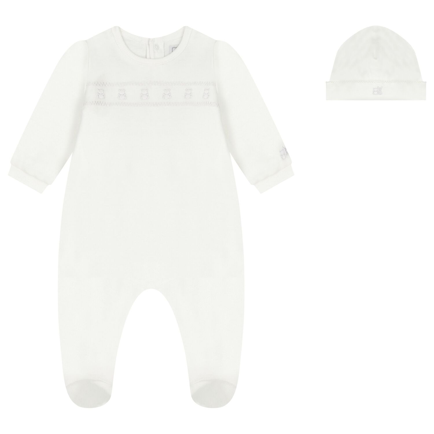 White Babygrow & Hat Set, 1, hi-res image number null