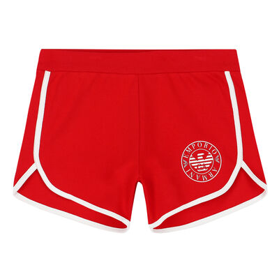 Girls Red Logo Shorts