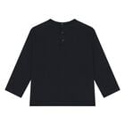 Younger Boys Navy Blue & Blue Logo Long Sleeve Top ( 2-Pack ), 2, hi-res