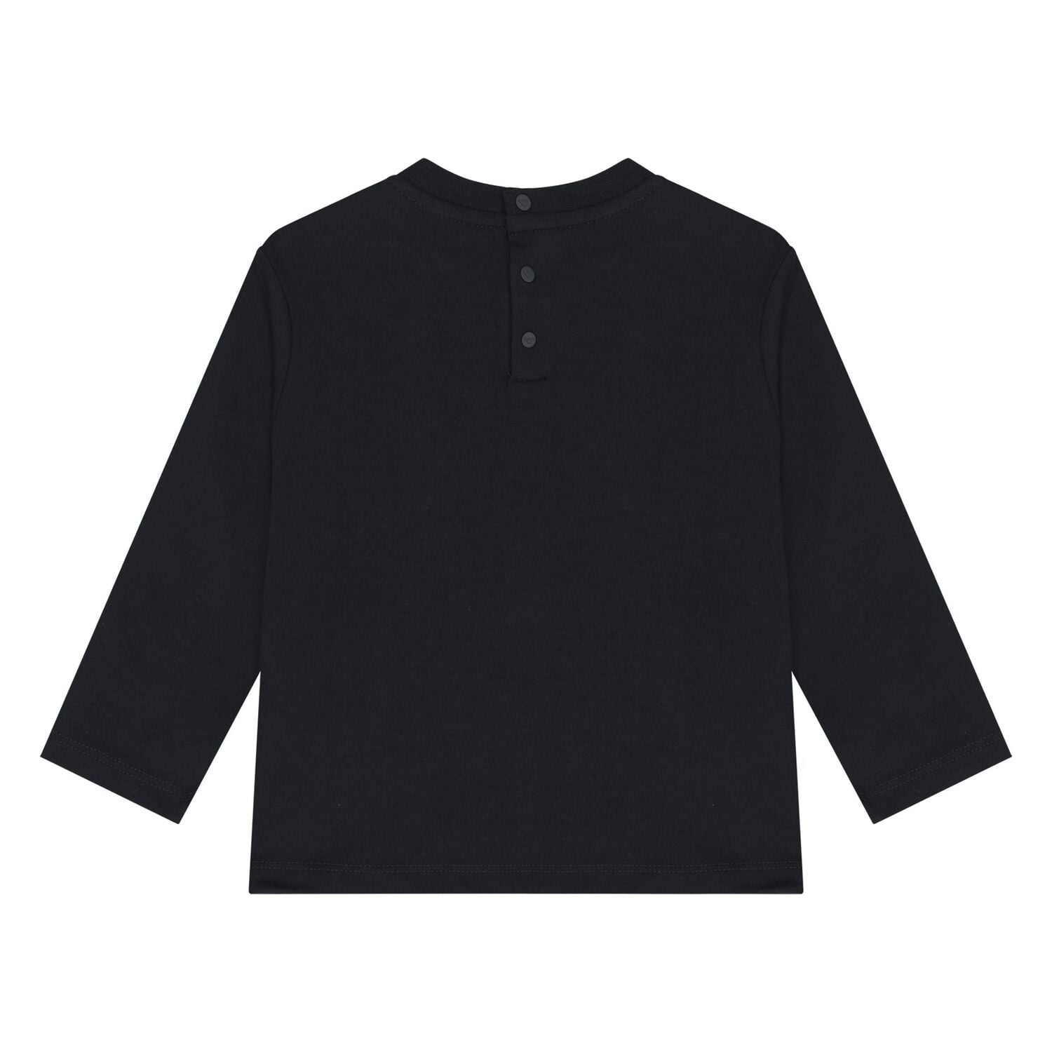 Younger Boys Navy Blue & Blue Logo Long Sleeve Top ( 2-Pack ), 2, hi-res