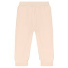 طقم هدايا للبنات الصغار، مكون من بدلة وبنطال قطني باللونين العاجي والبيج, 1, hi-res