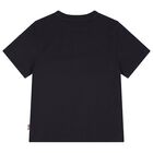 Boys Black EKD Logo T-Shirt, 1, hi-res