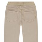 Younger Boys Beige Joggers, 1, hi-res