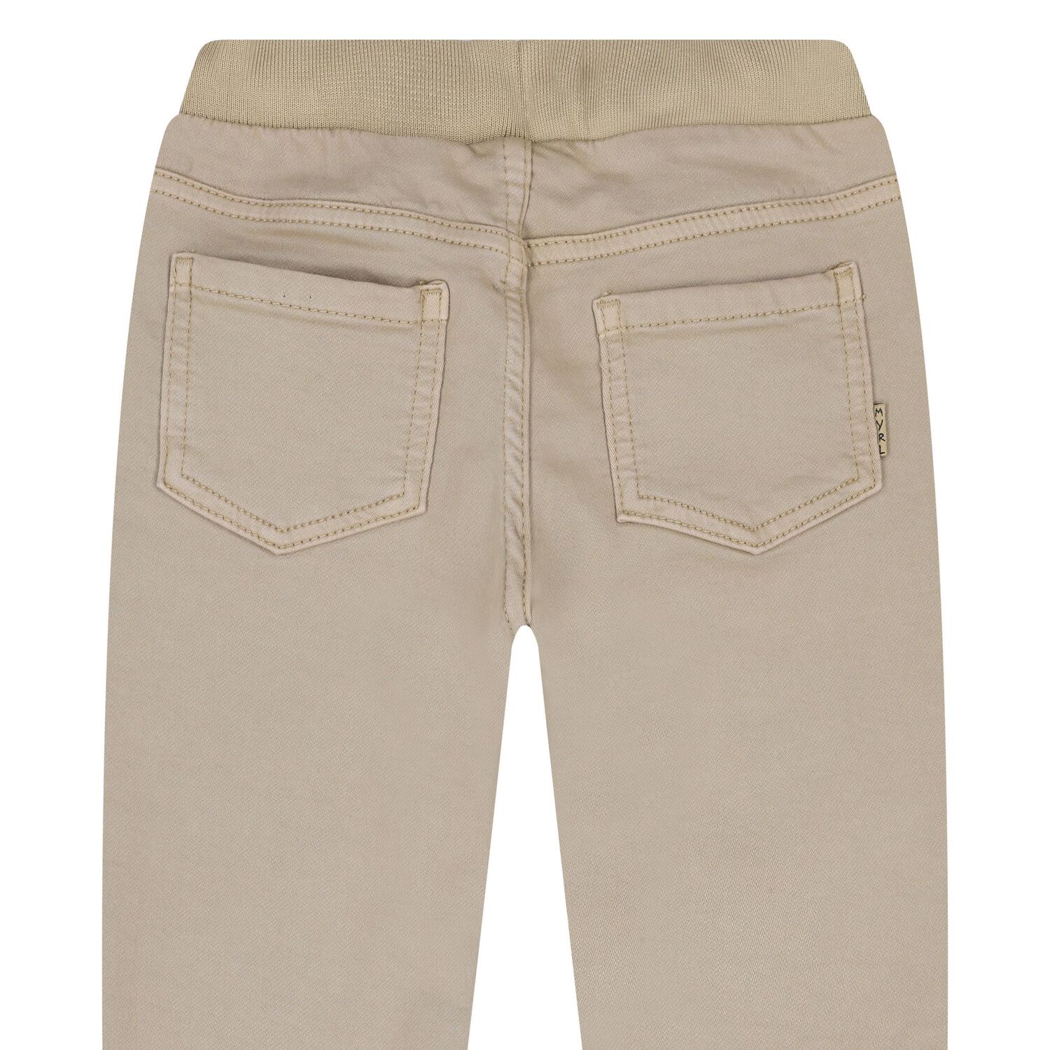 Younger Boys Beige Joggers, 1, hi-res