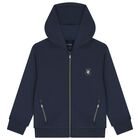 توب أولاد بسحاب باللون الكحلى, 1, hi-res