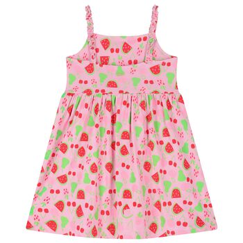 Girls Pink Watermelon Print Dress
