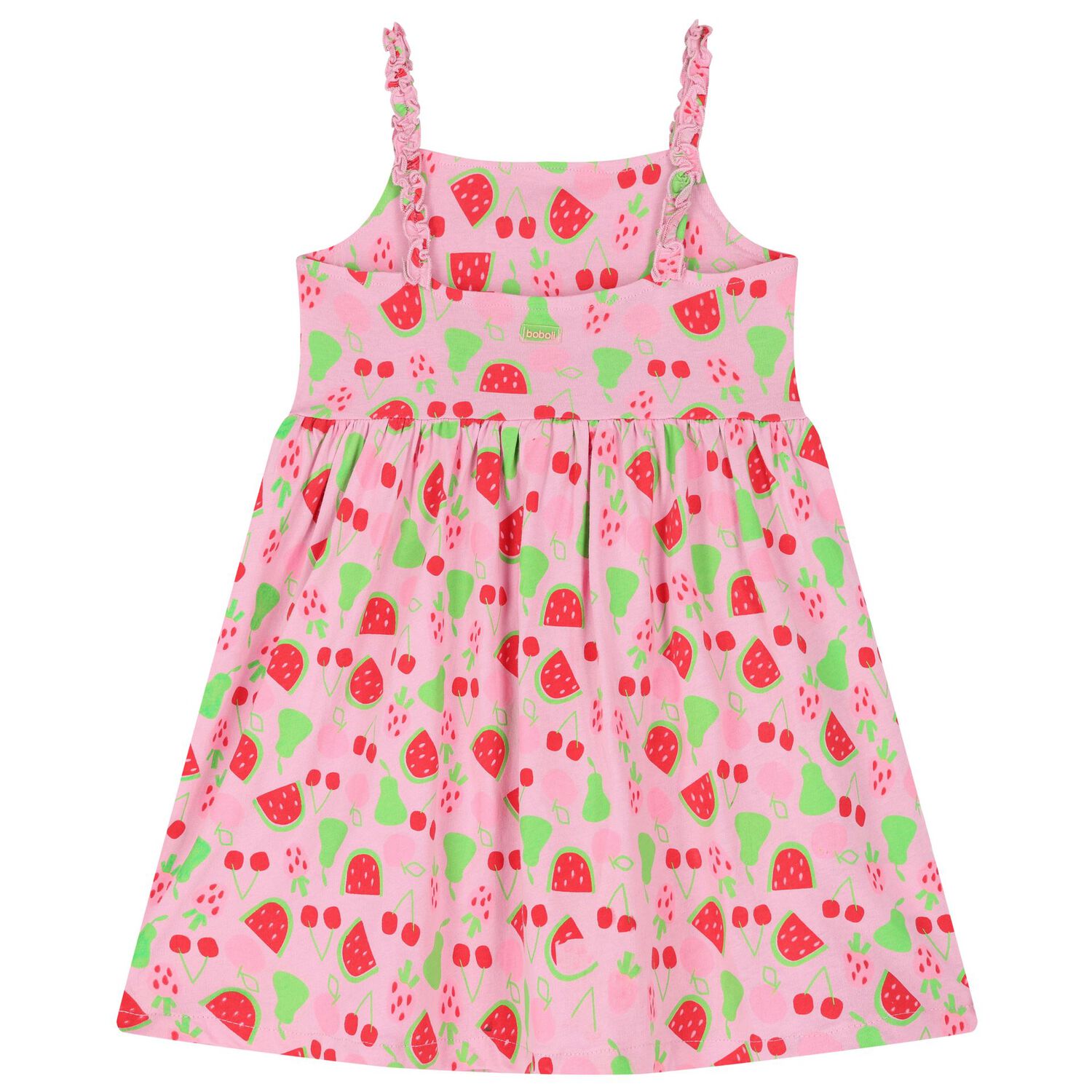 Girls Pink Watermelon Print Dress, 1, hi-res image number null