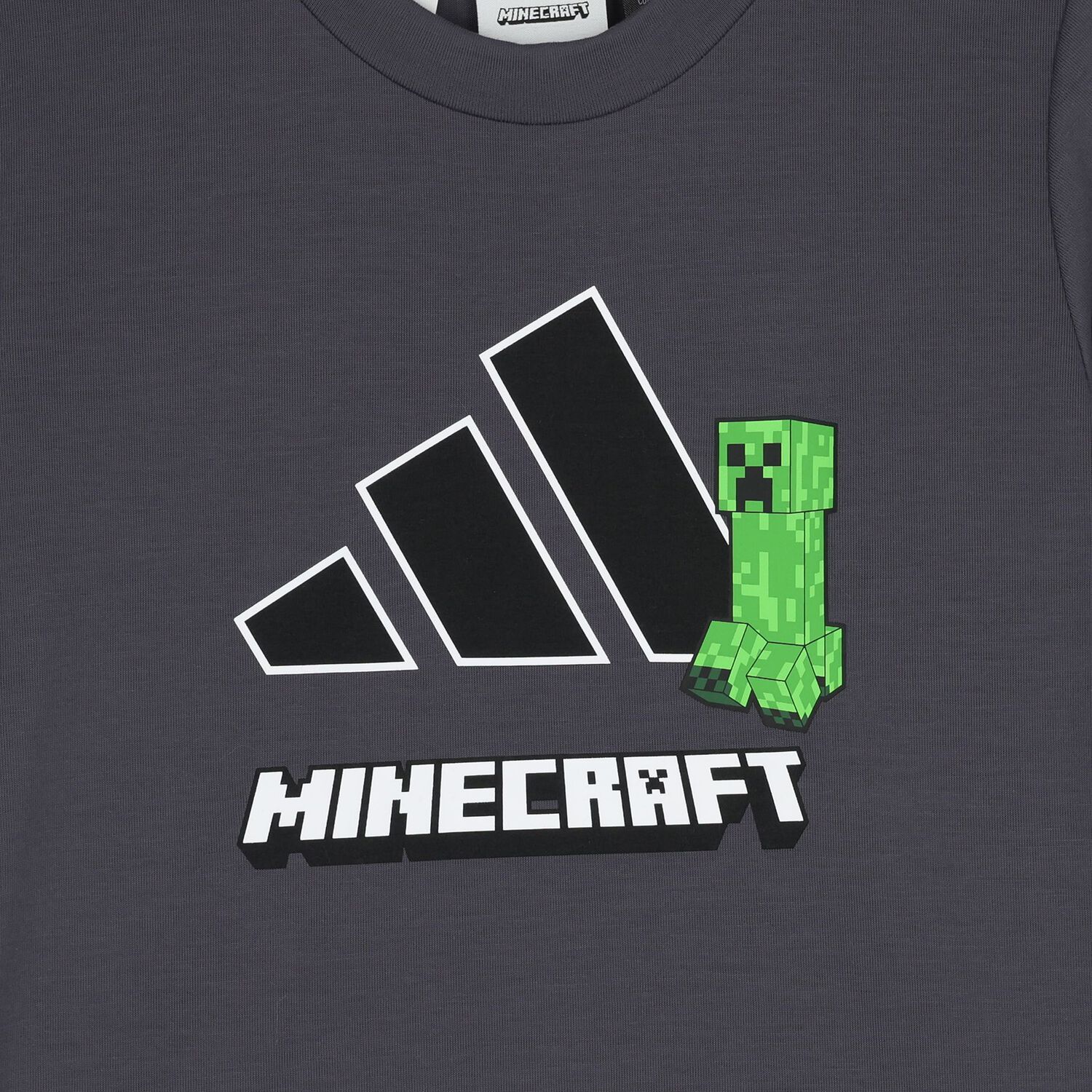 Boys Grey Minecraft Logo T-Shirt, 2, hi-res