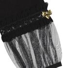 Girls Black Embellished Hayley Long Sleeve Top , 1, hi-res