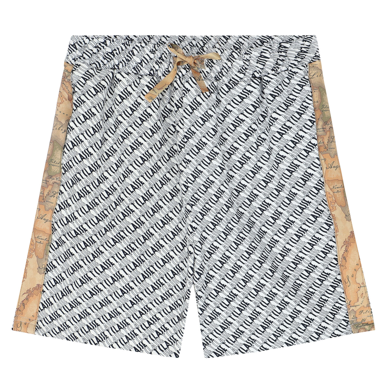Boys White & Black Logo Shorts, 1, hi-res image number null