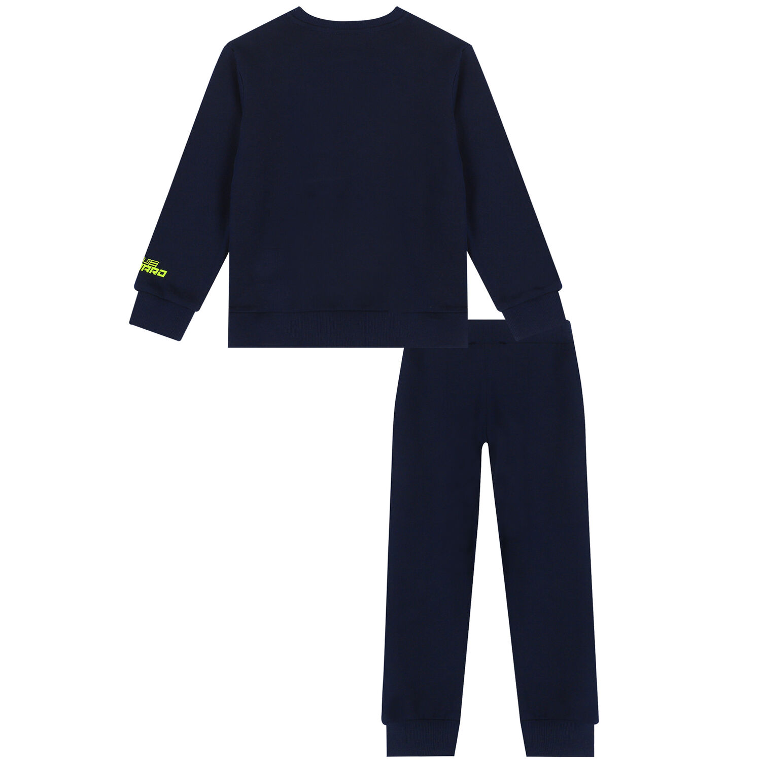 Boys Navy & Neon Green Tracksuit, 1, hi-res