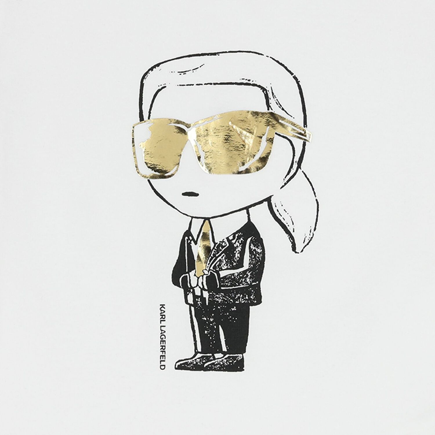 Girls Mini Me White Ikonik T-Shirt, 2, hi-res